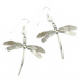 Large Dragonfly Earrings with Freshwater Pearl